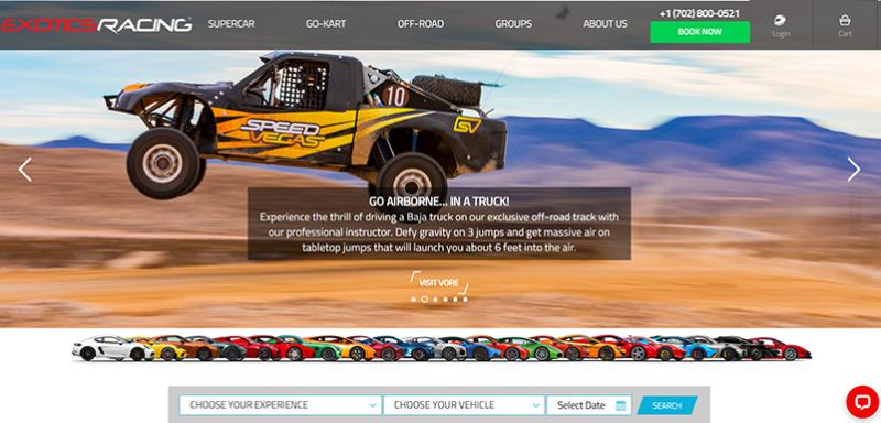 exotics racing main page